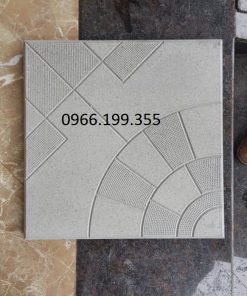 gạch rẻ quạt chấm bi được làm từ khuôn gạch Hương Sơn