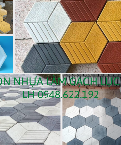 khuôn gạch lục giác 3D