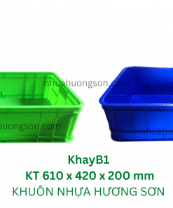 Thùng nhựa B1 610x420x200mm
