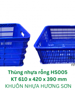 Thùng nhựa rỗng (sóng nhựa hở) HS005