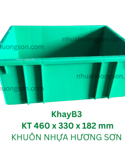 Thùng nhựa B3 460x330x182mm