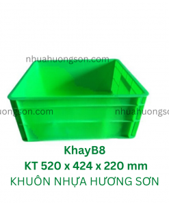 Thùng nhựa B8 520x424x220mm