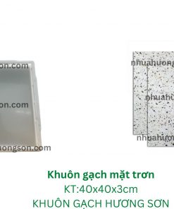 Khuôn gạch mặt trơn 40x40x3cm