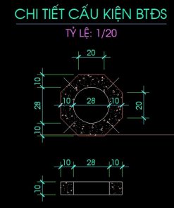 bát giác trồng cỏ nhân tròn